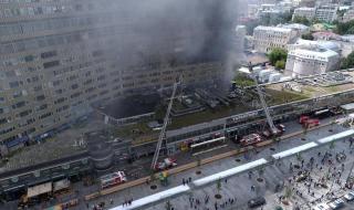 莫斯科市中心大楼突遭袭击